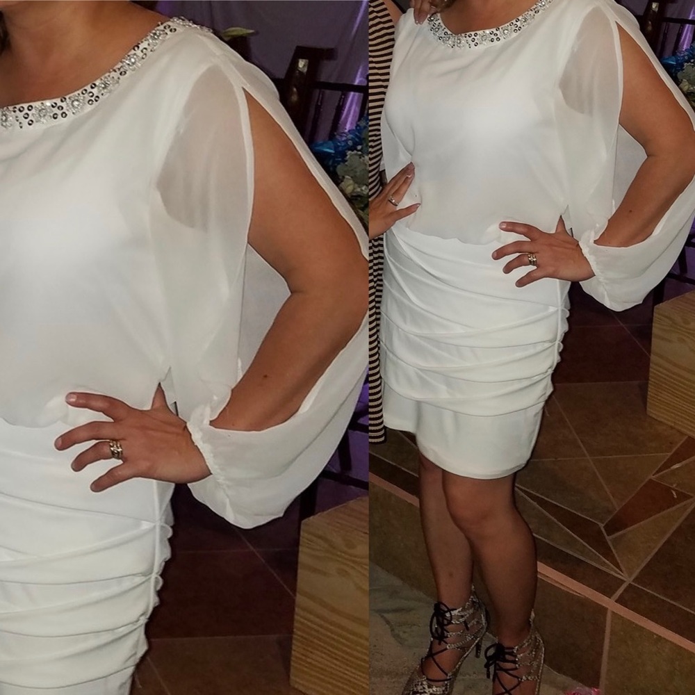Elegant White Dress - Picture 2 of 2
